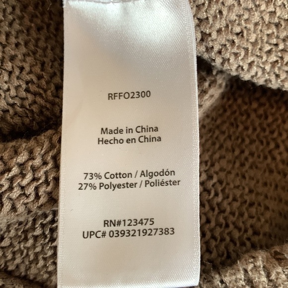 Rachel Zoe Brown Cotton Mix Crew Fall Sweater Size XL - Picture 14 of 16